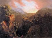 Thomas Cole Mountain Sunrise Norge oil painting reproduction